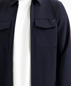 Heren overshirt blauw
