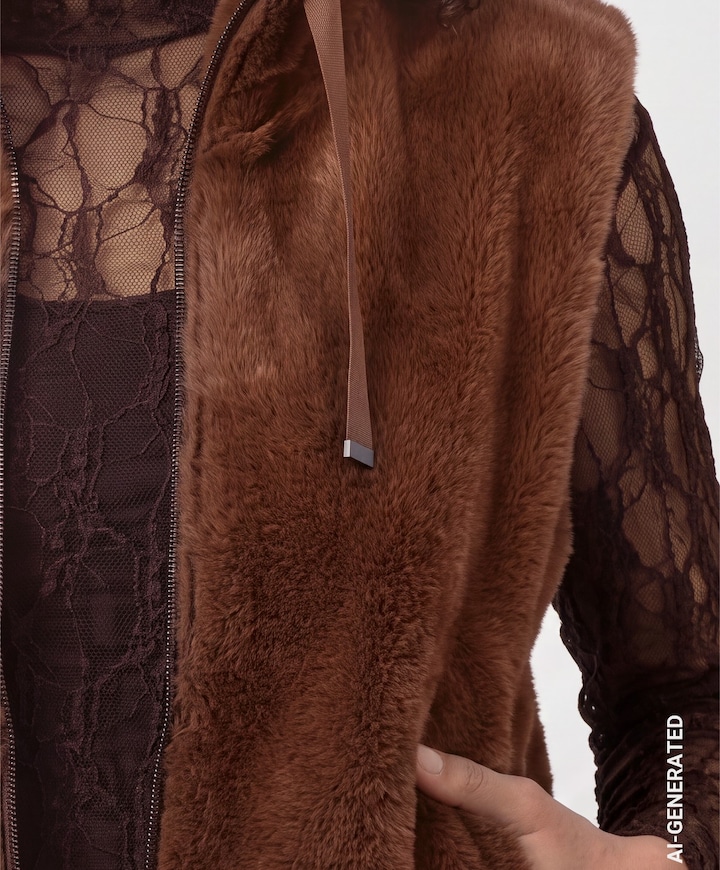 Dames bodywarmer bruin