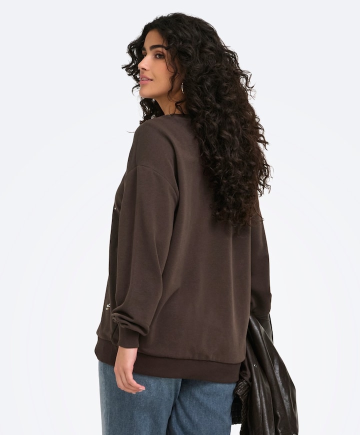 Dames sweater bruin