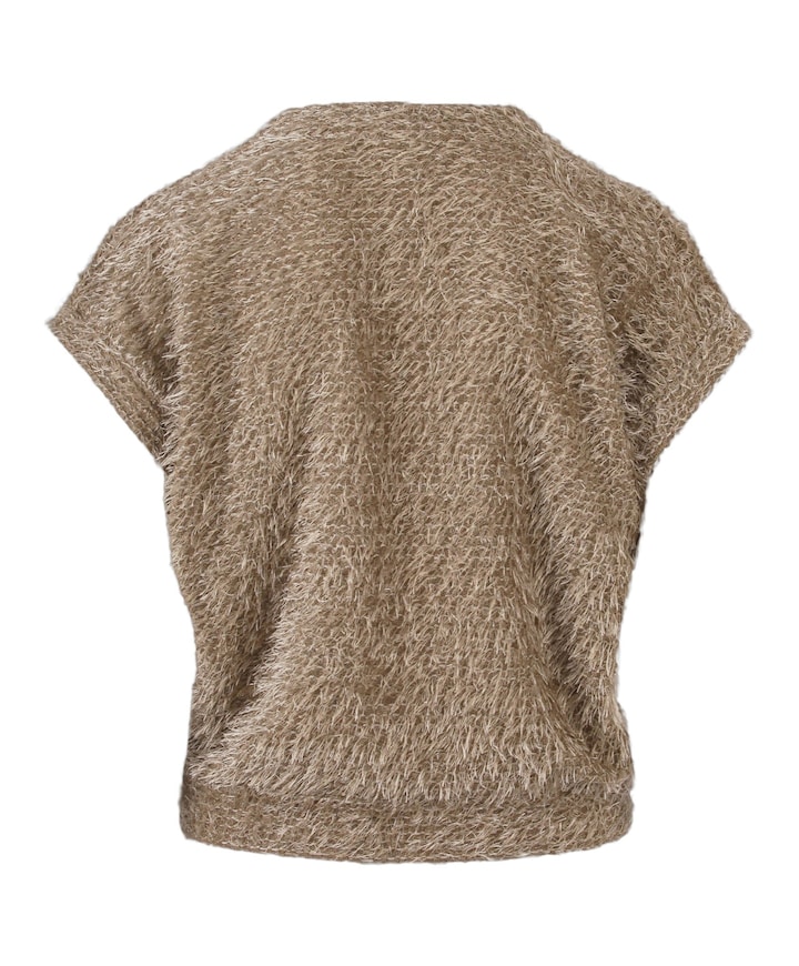 Dames gilet beige