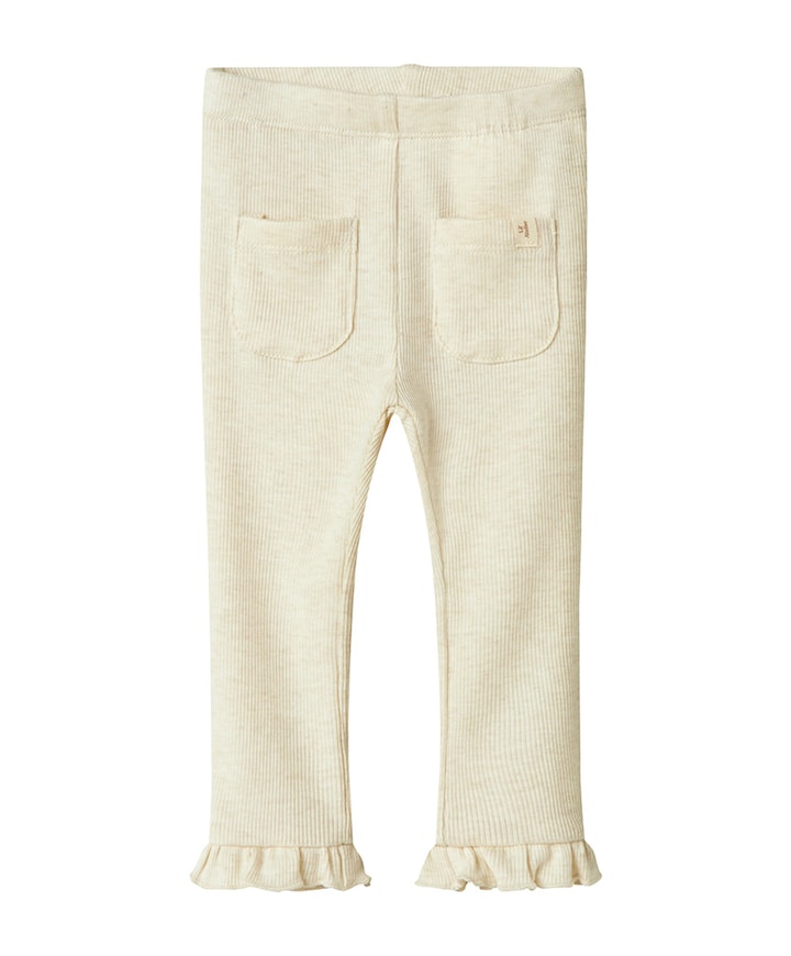 NBFDARLA SLIM LEGGING LIL broek ecru