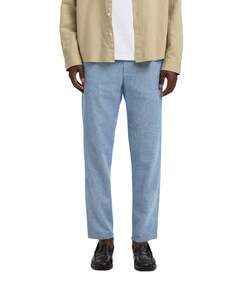 SLH172-SLIMTAPE BRODY LINEN PANT NO heren broek blauw