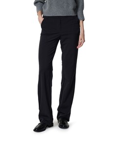 Wide leg travel broek zwart