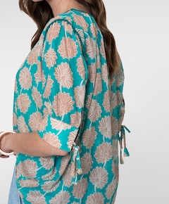 Dames blouse blauw