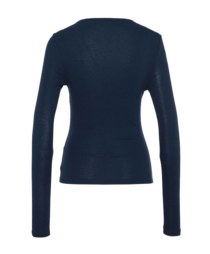 Dames longsleeve blauw
