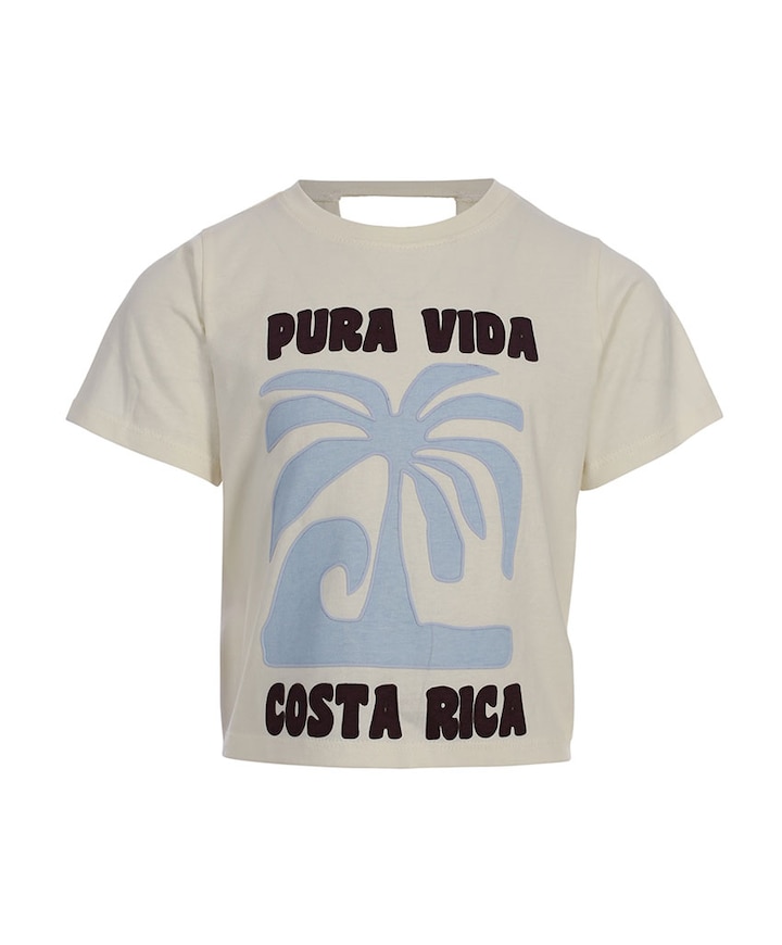 Meisjes T-shirt ecru