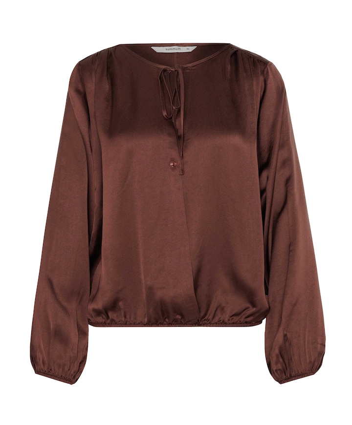 Dames blouse bruin