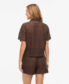 Dames blouse bruin