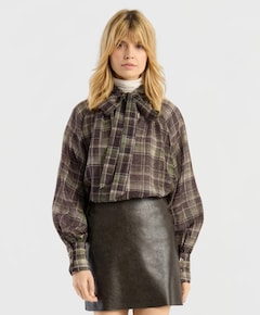 Dames blouse bruin