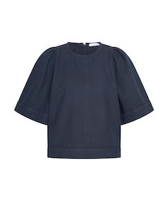 Dames blouse blauw