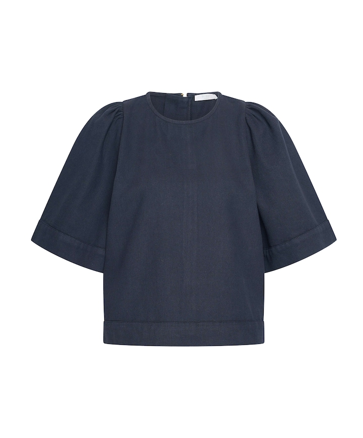 Dames blouse blauw