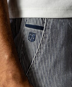 Bermuda Striped heren korte broek blauw