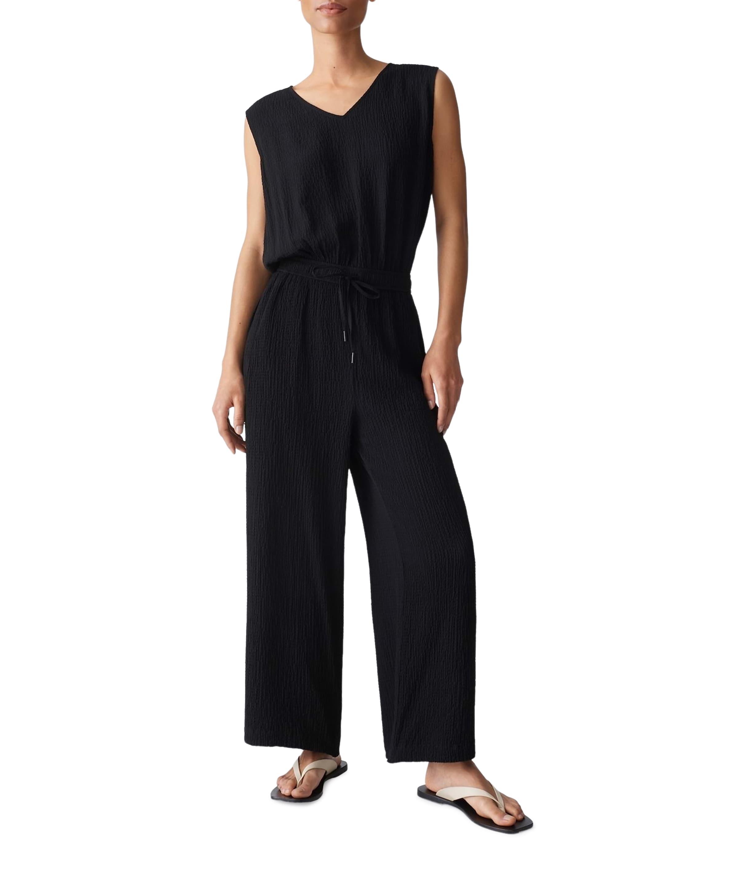 Mylara dames jumpsuit zwart