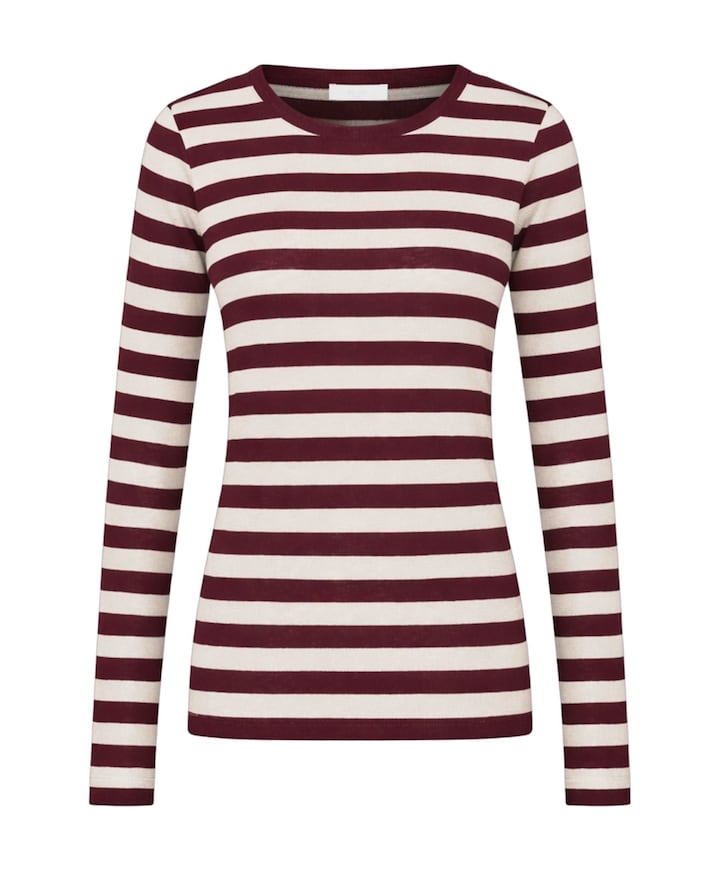 Dames longsleeve bordeaux