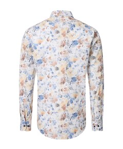 Heren overhemd lange mouw ecru