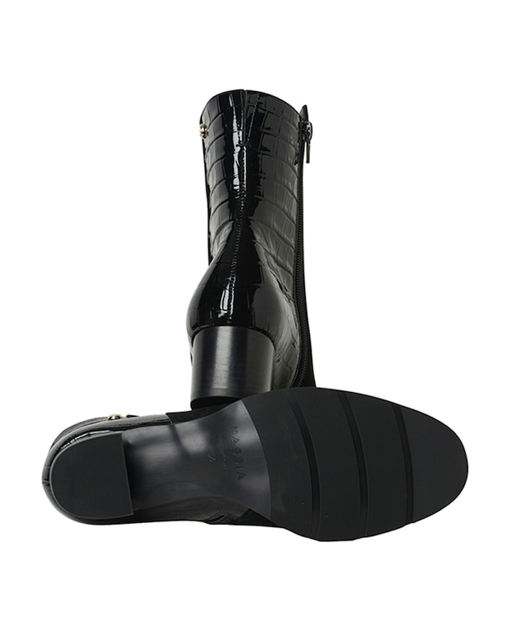 Milano dames enkellaarzen zwart