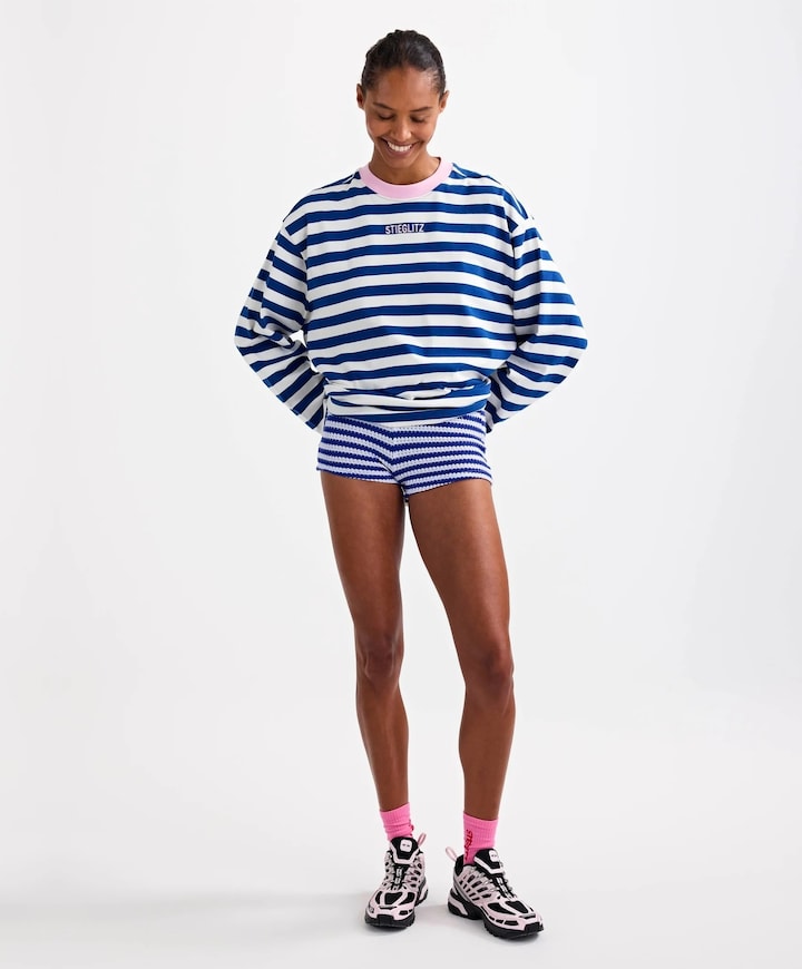 Dames longsleeve blauw