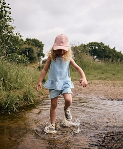 Light weight meisjes korte broek blauw