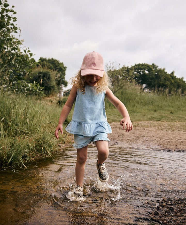 Light weight meisjes korte broek blauw