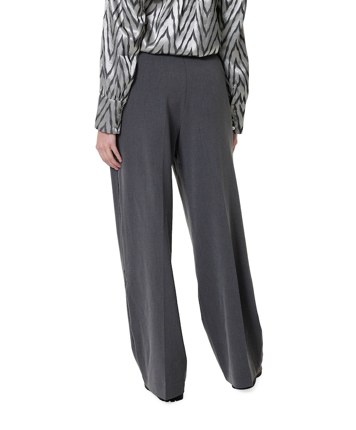 Flair + piping broek grijs