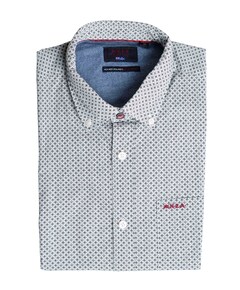 Heren overhemd lange mouw groen