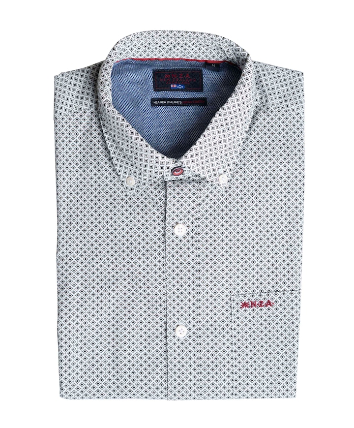 Heren overhemd lange mouw groen