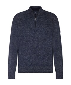 Trui met rits blauw