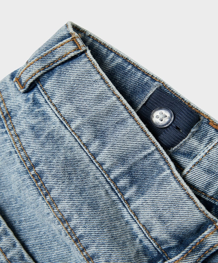 NKFBELLA SKATER DESTROY JEANS 5288- meisjes jeans blauw