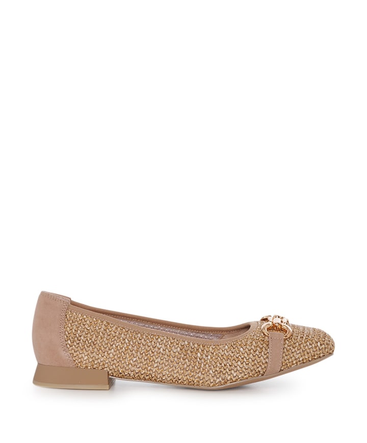 Woms Ballerina dames ballerina's beige