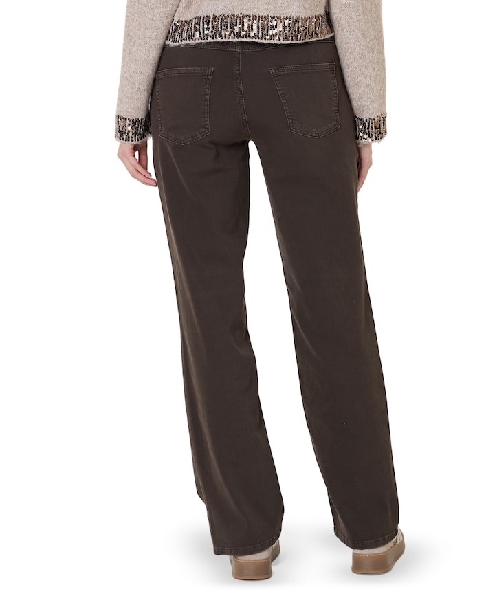 Liv Straight dames broek bruin