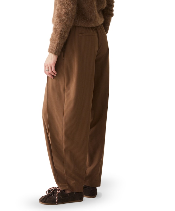 Trousers Pinstripe dames broek bruin
