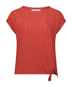 Dames T-shirt brique