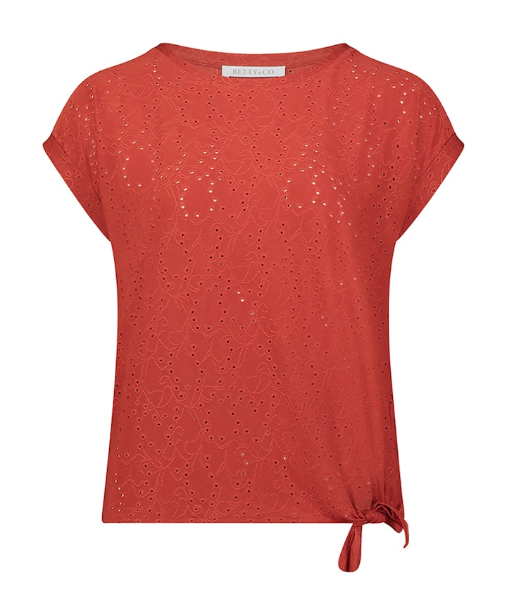 Dames T-shirt brique