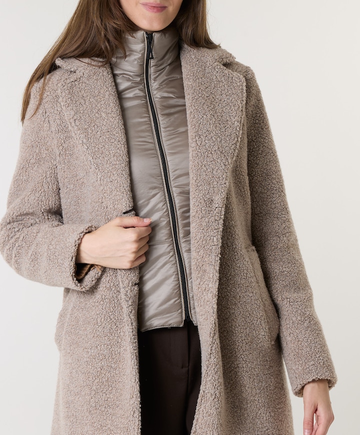 Dames jas beige