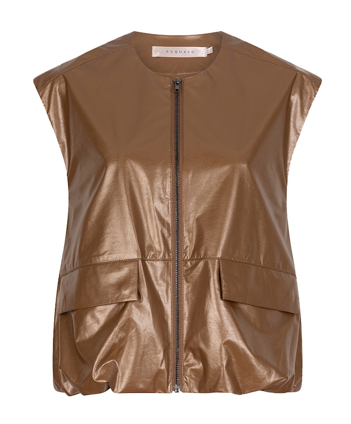Dames gilet bruin