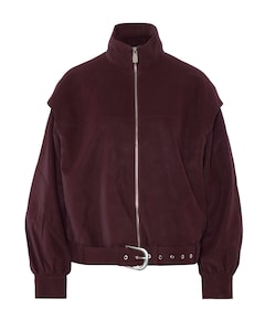 Dames leren jas bordeaux