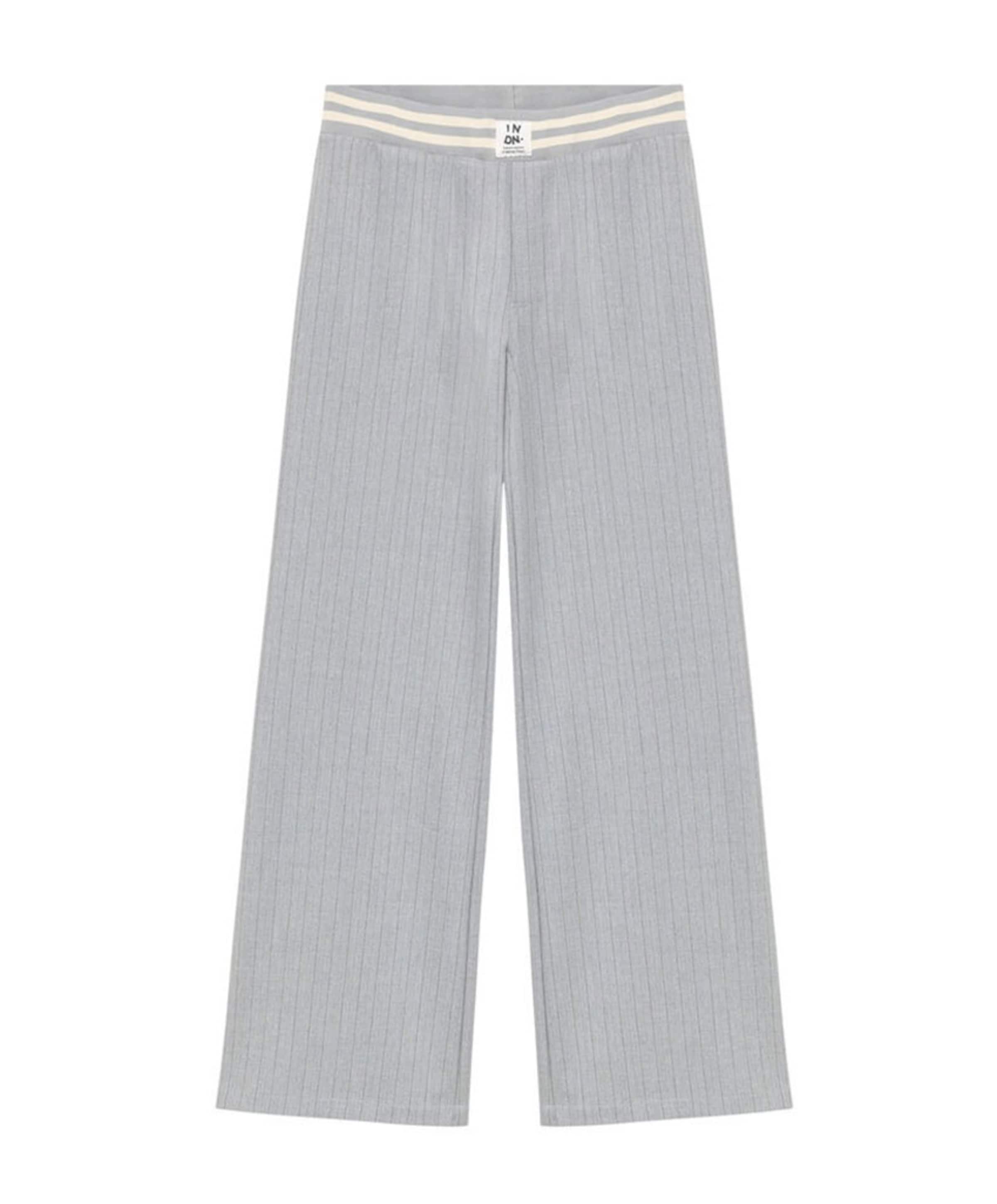 Extra Wide Pinstripe meisjes broek grijs