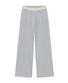 Extra Wide Pinstripe meisjes broek grijs