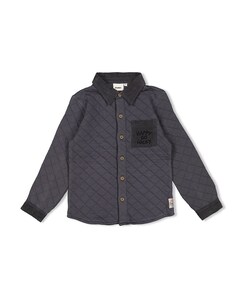 Jongens overhemd lange mouw grijs