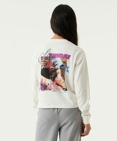 Meisjes longsleeve ecru