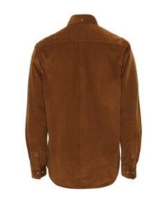 Overhemd lange mouw bruin