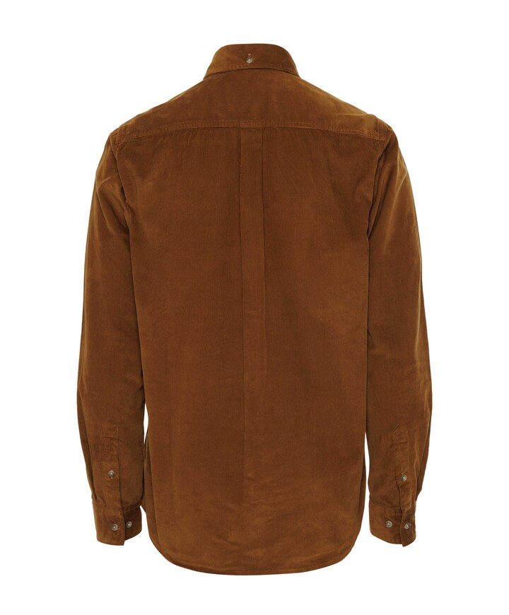 Overhemd lange mouw bruin