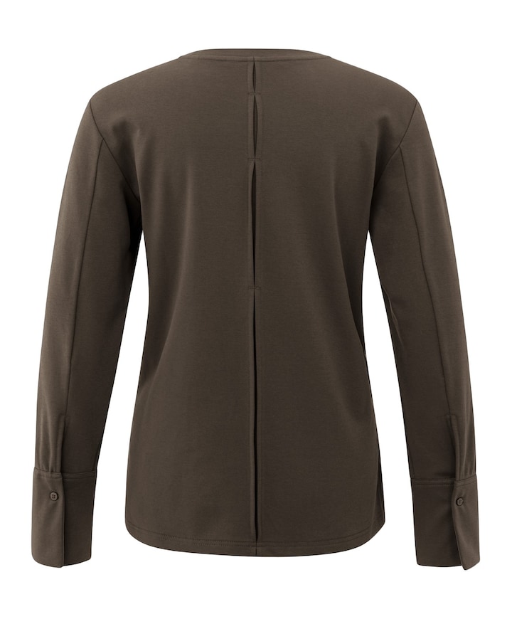 Dames longsleeve bruin