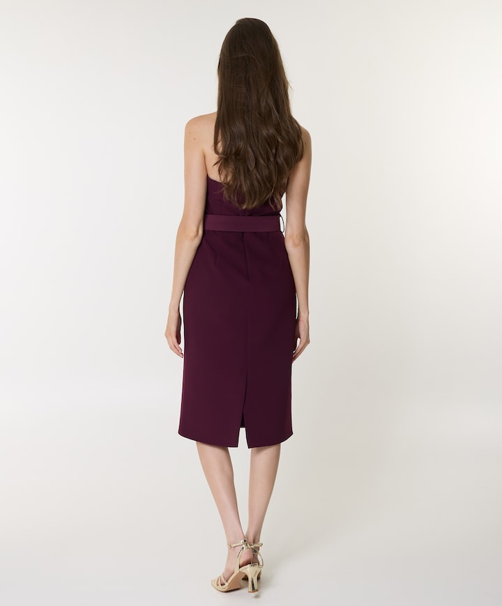 Dames jurk bordeaux