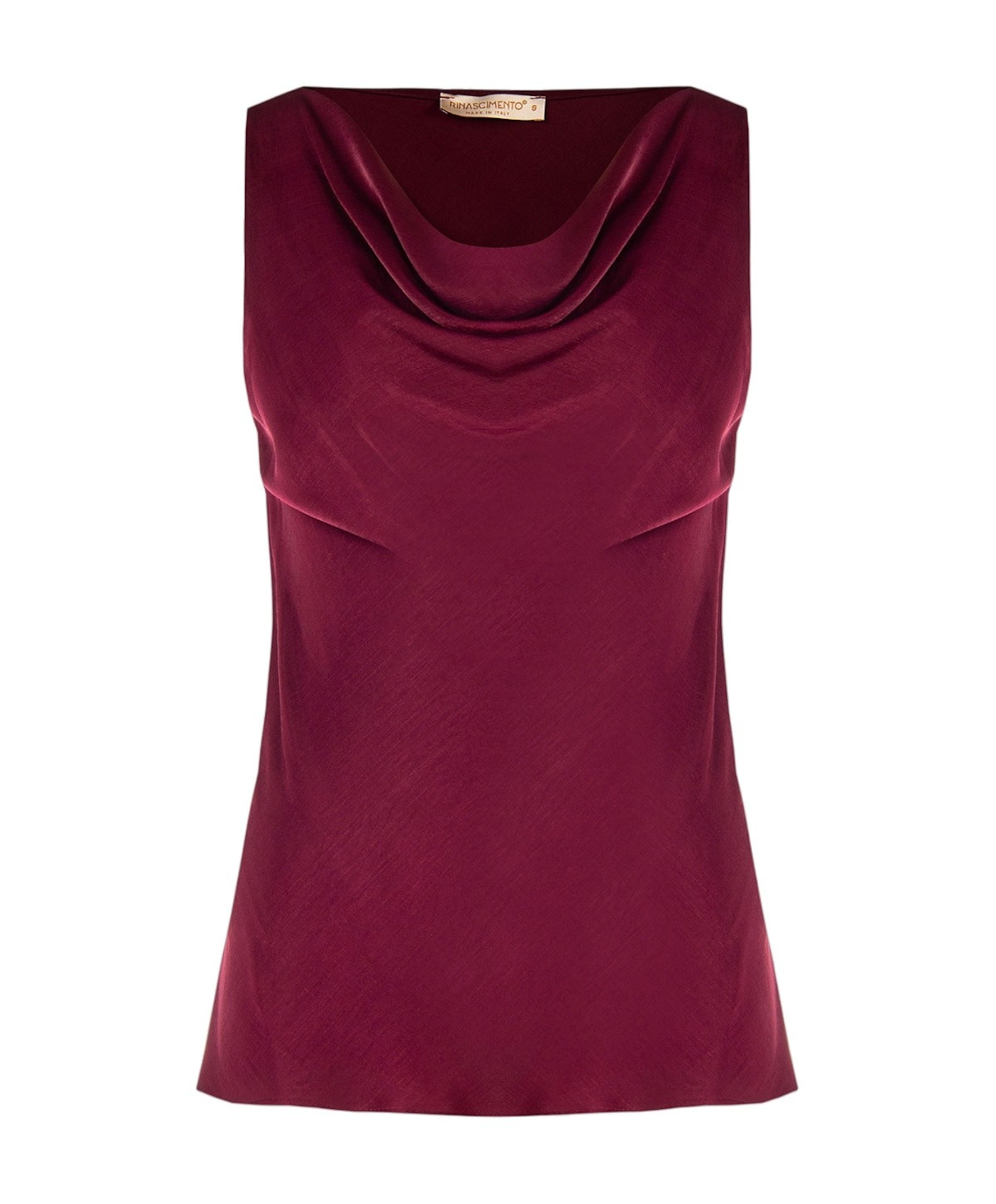 Dames top bordeaux