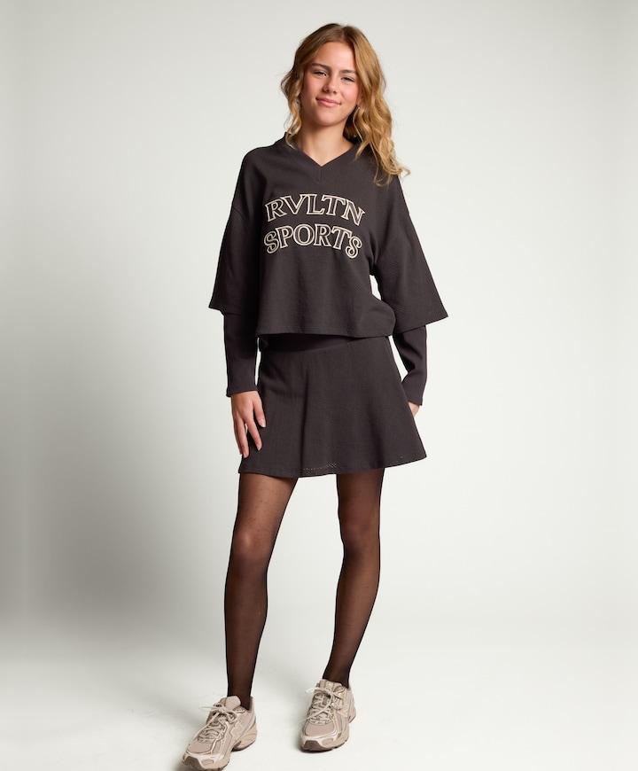 Meisjes longsleeve grijs