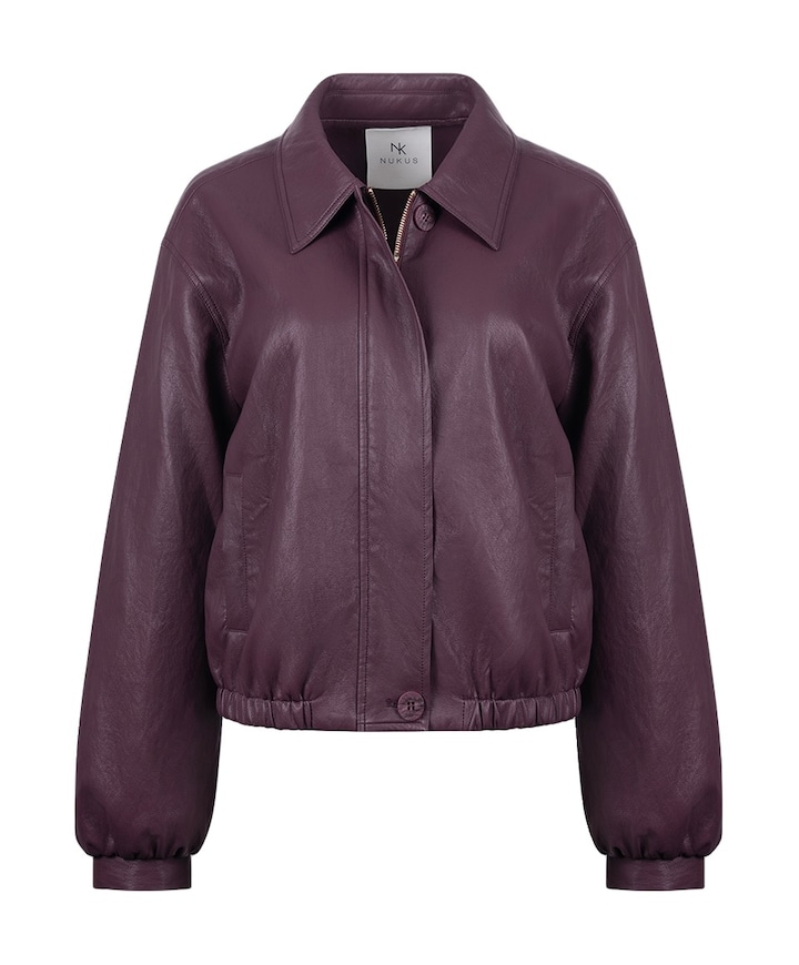 Dames jas bordeaux