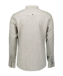Heren overhemd lange mouw beige