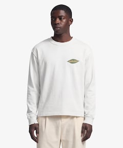 Heren longsleeve ecru