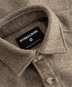 Heren overshirt beige